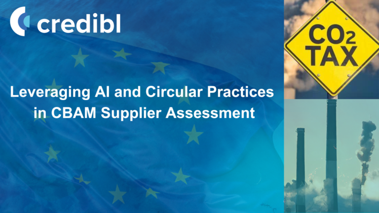 Leveraging AI and circular practices in CBAM supplier Assessment