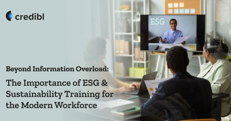 The Importance of ESG & Sustainability Training for the Modern Workforce