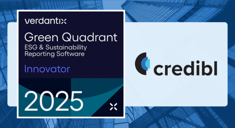 Credibl Recognised as an Innovator in Verdantix Green Quadrant - ESG & Sustainability Reporting Software 2025