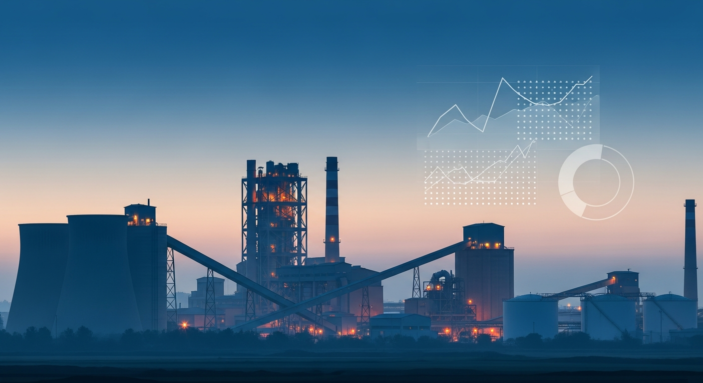 Indian manufacturing plant with environmental disclosure overlays. BRSR Principle 6 reporting for manufacturers